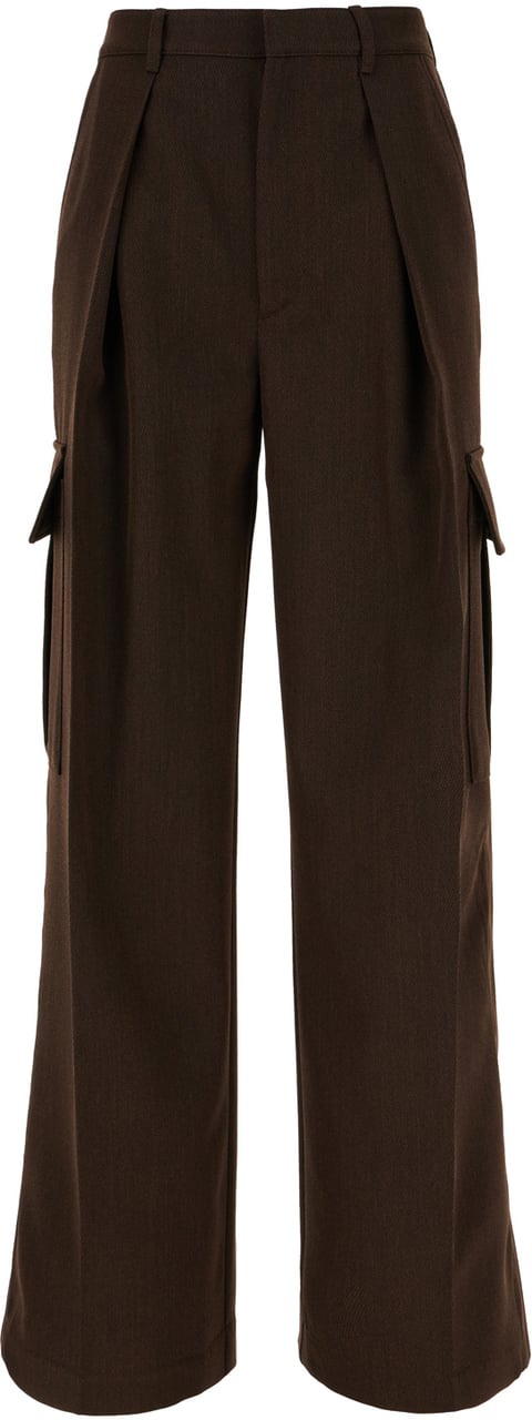 Burberry Burberry Chocolate wool pants Bruin