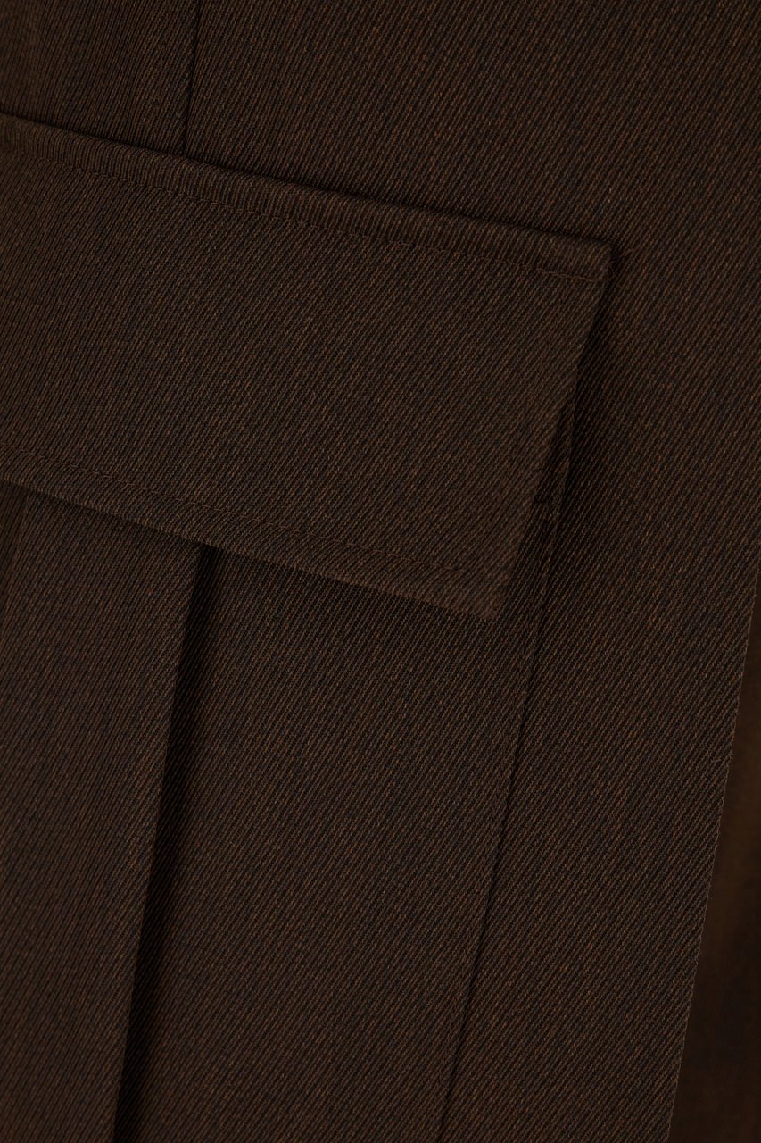 Burberry Burberry Chocolate wool pants Bruin