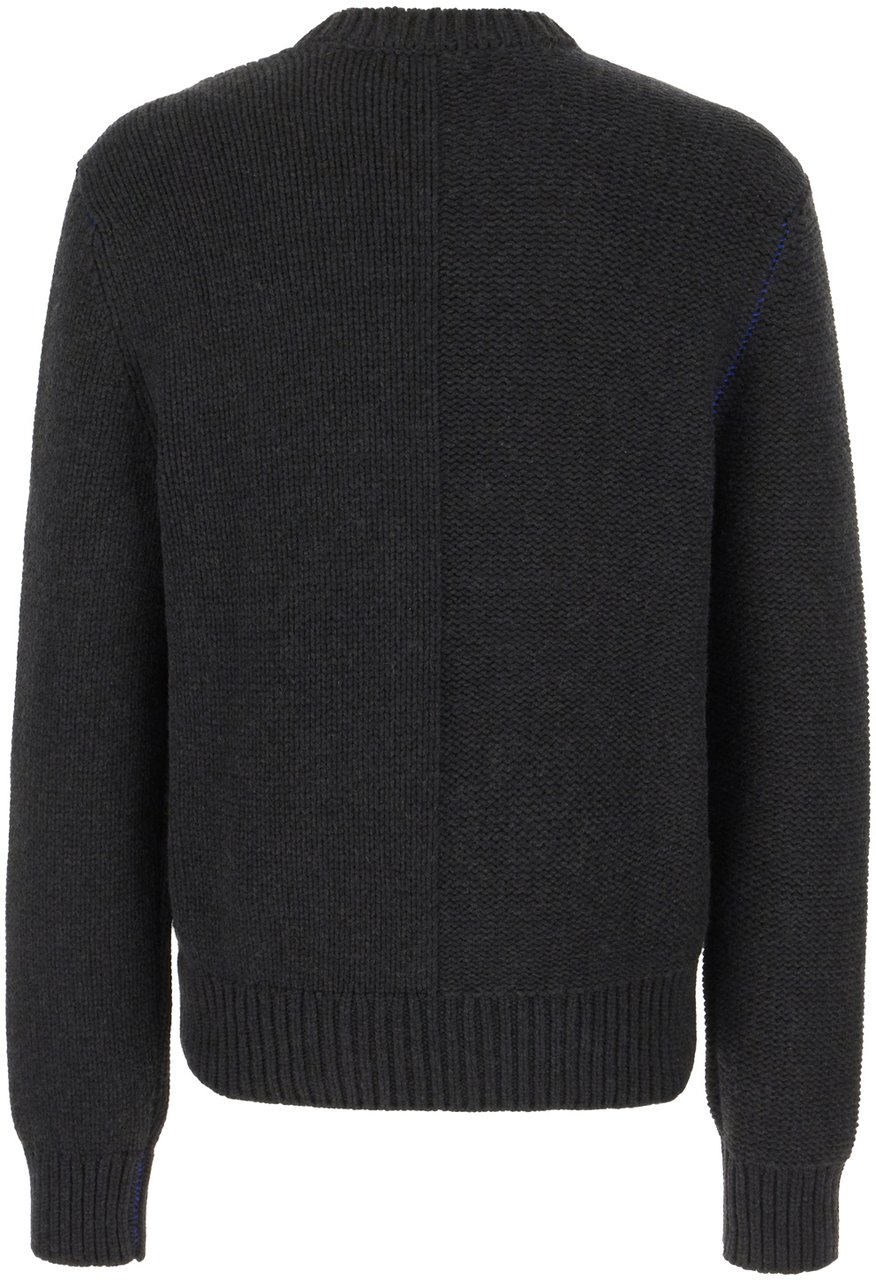 Burberry Burberry Charcoal cashmere sweater Zwart