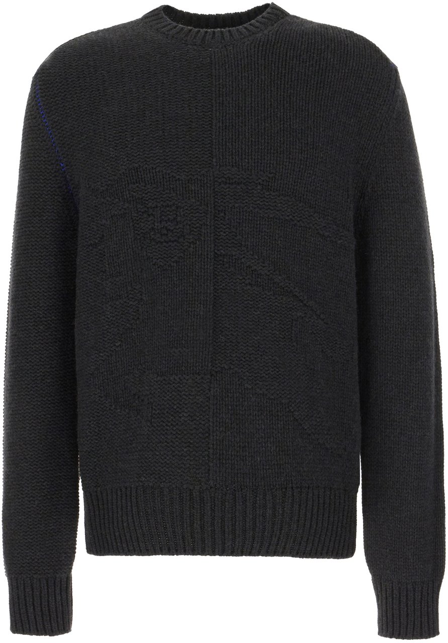 Burberry Burberry Charcoal cashmere sweater Zwart