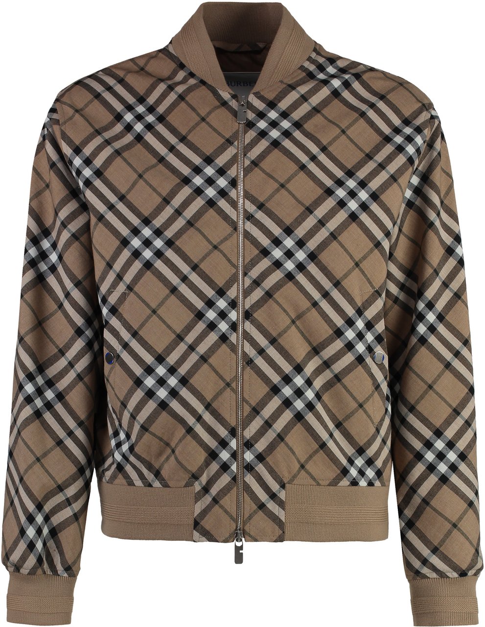 Burberry Wool bomber-style jacket Beige