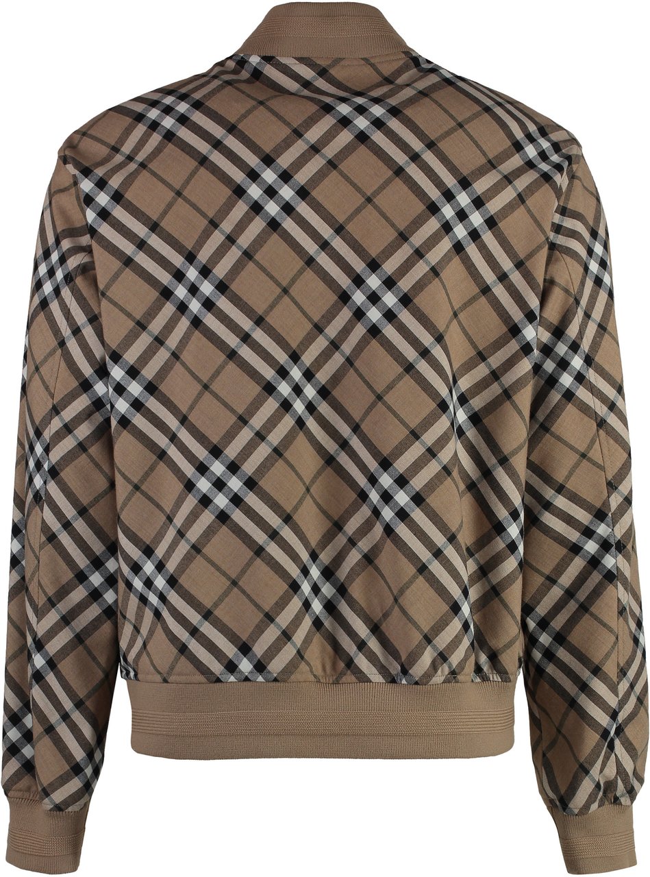 Burberry Wool bomber-style jacket Beige