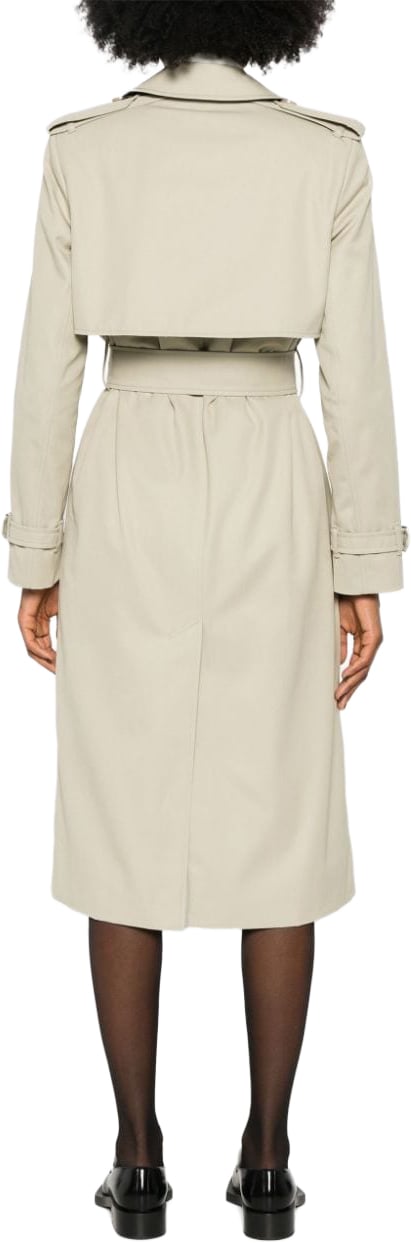 Burberry Coats Grey Beige