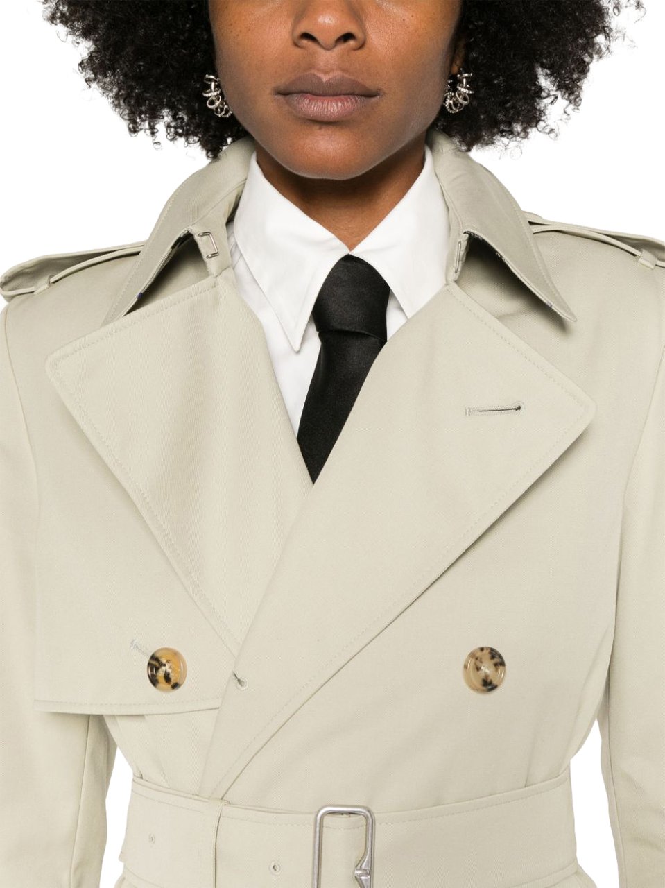 Burberry Coats Grey Beige