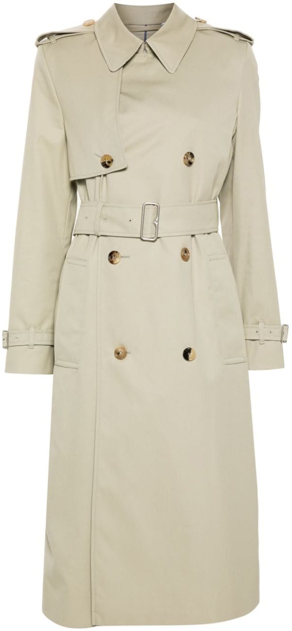 Burberry Coats Grey Beige