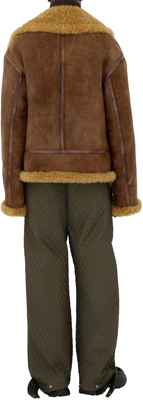 Burberry Burberry Quilted Pleated Pants Groen