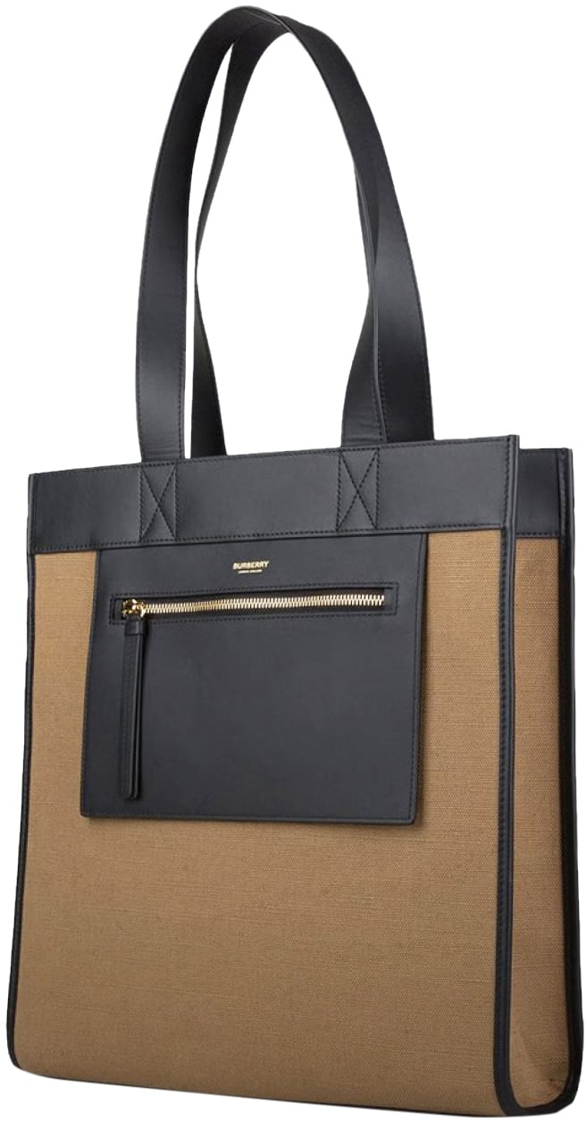 Burberry Pk Logo Tote Bag Bruin