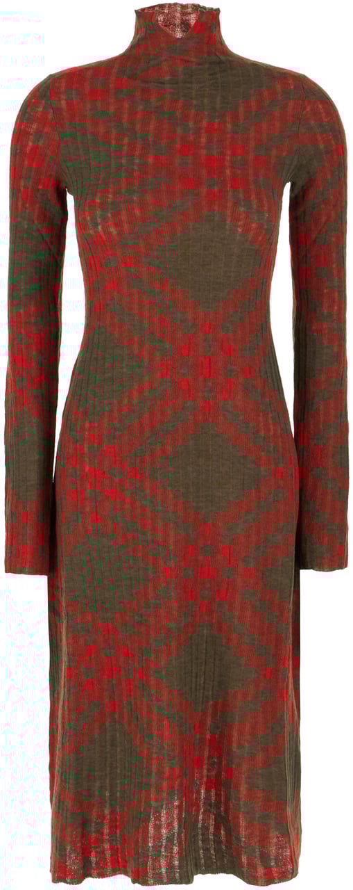 Burberry Burberry Embroidered wool blend dress Divers