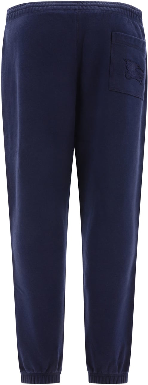 Burberry Joggers with embroidered logo Blauw