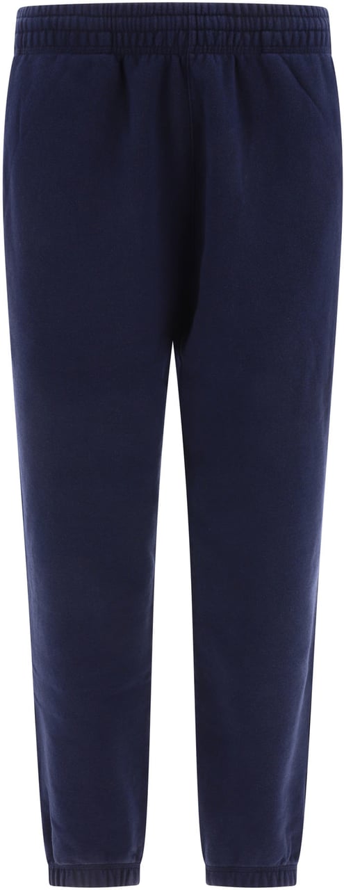 Burberry Joggers with embroidered logo Blauw