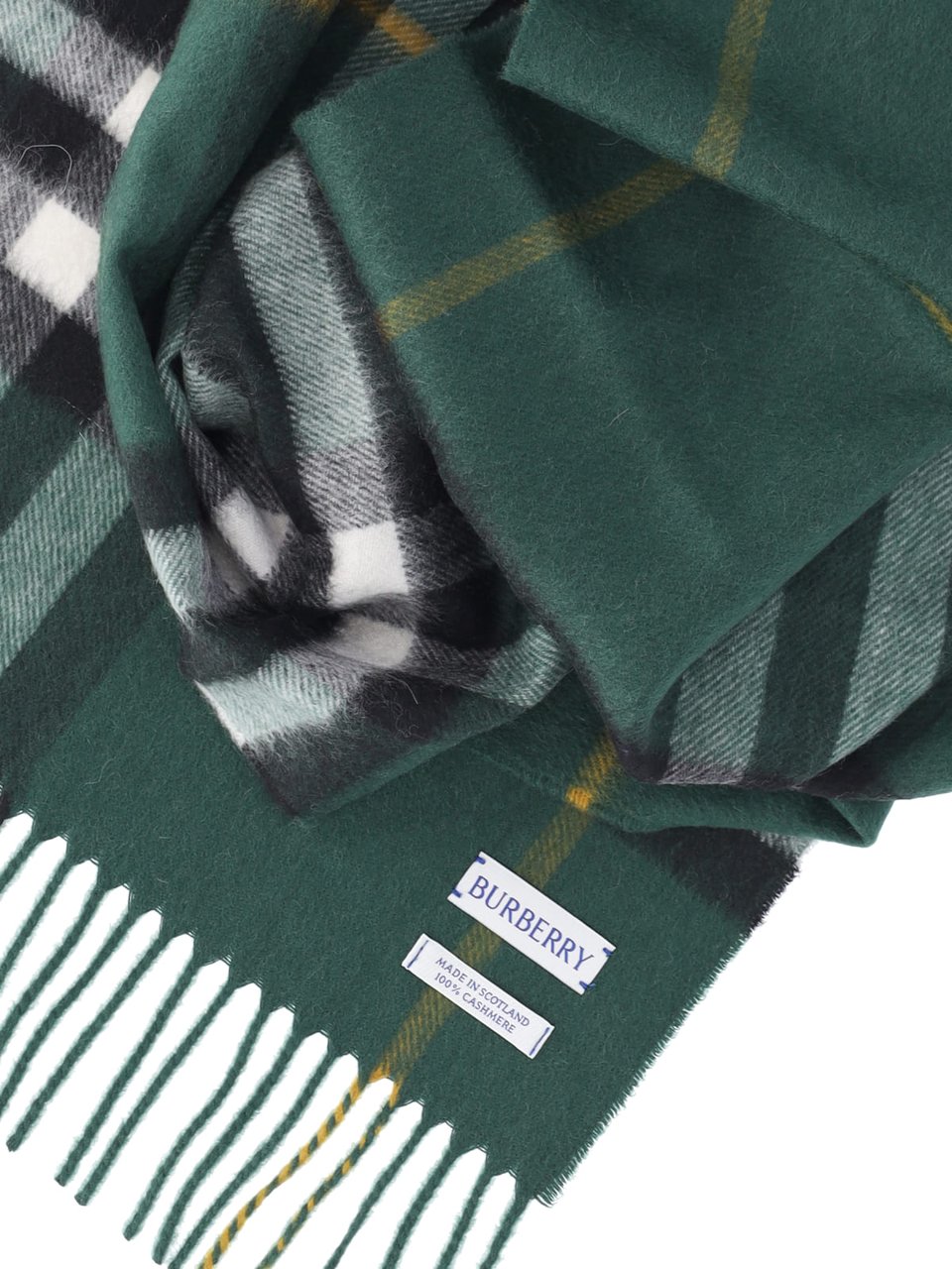 Burberry Rich Green Lightweight Scarf Groen