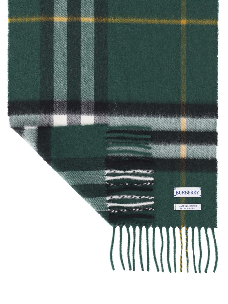 Burberry Rich Green Lightweight Scarf Groen