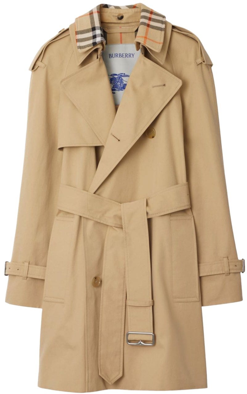 Burberry Coats Beige Beige