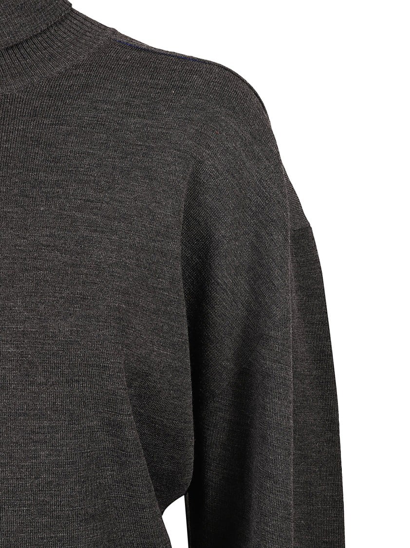 Burberry Relaxed-Fit High Neck Sweater Zwart
