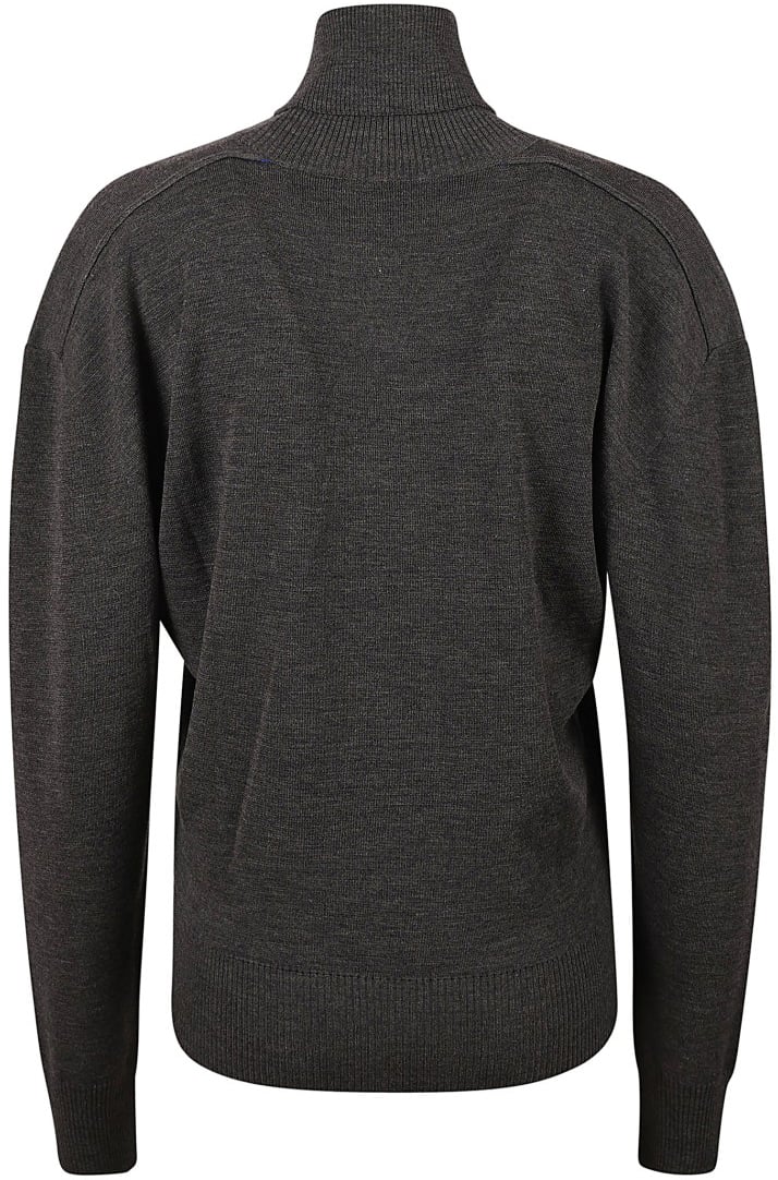 Burberry Relaxed-Fit High Neck Sweater Zwart
