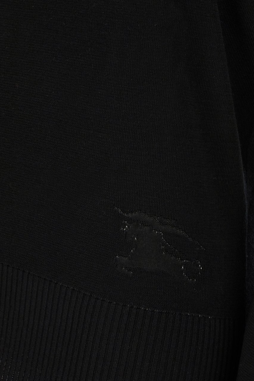 Burberry Burberry Black wool sweater Zwart