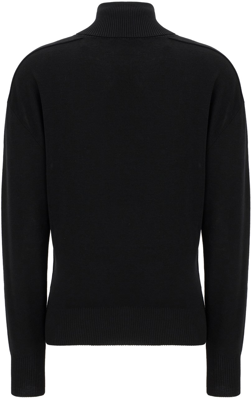 Burberry Burberry Black wool sweater Zwart