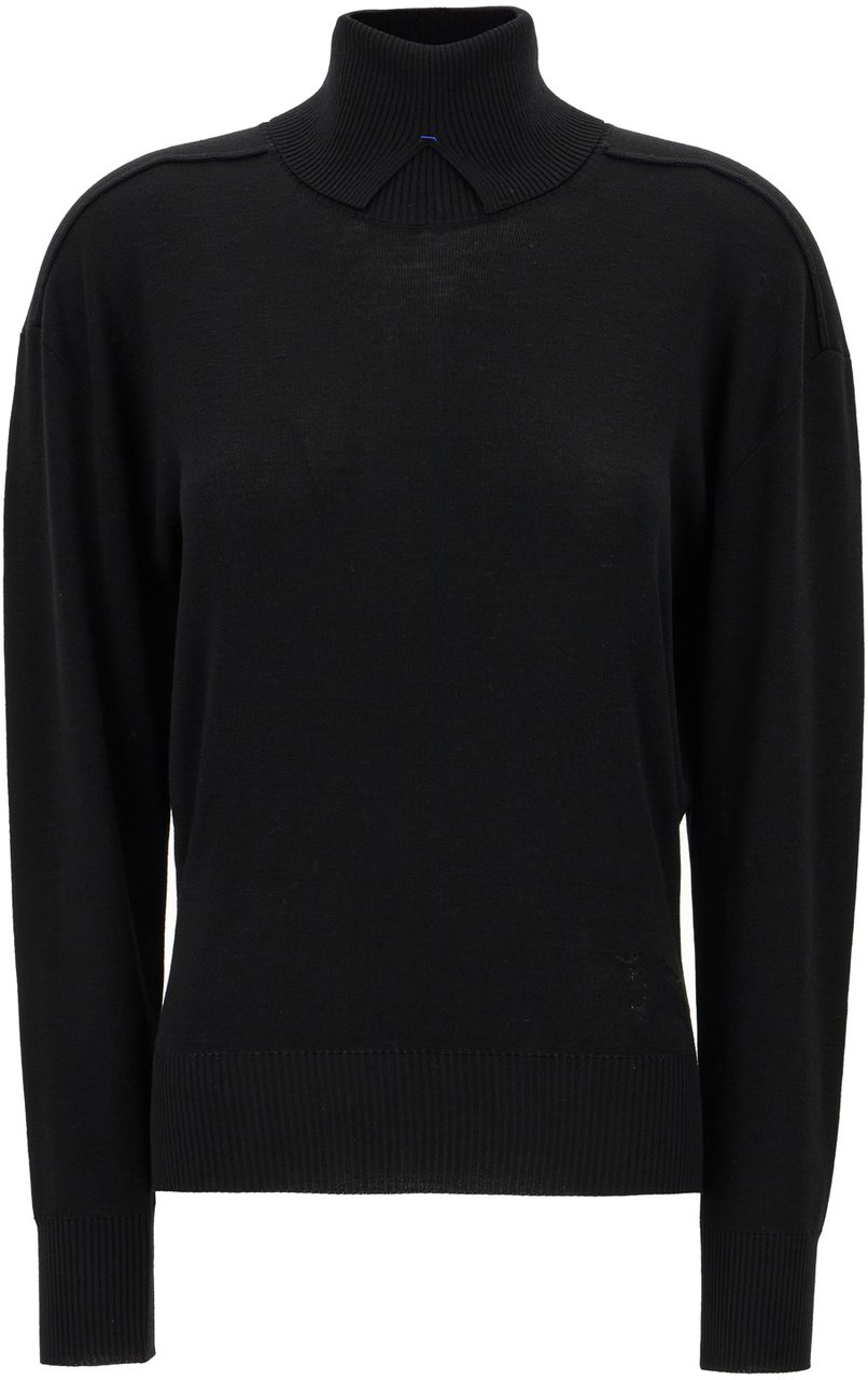 Burberry Burberry Black wool sweater Zwart