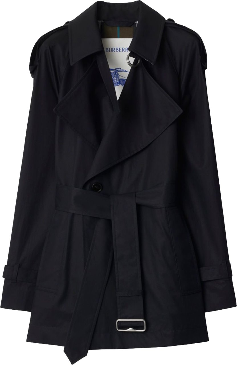 Burberry Coats Black Zwart