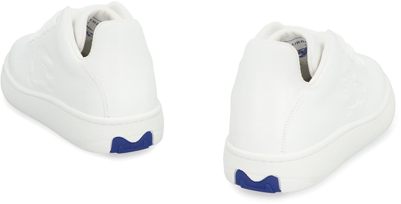 Burberry Box leather low-top sneakers Wit