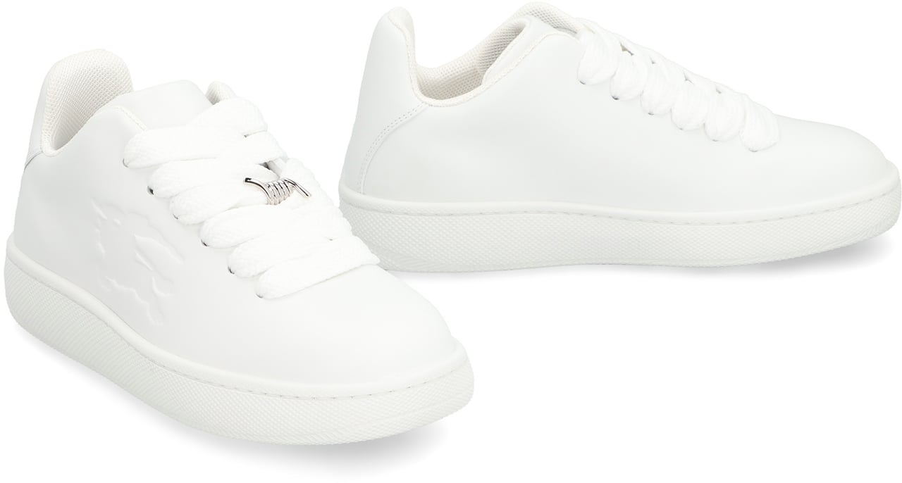 Burberry Box leather low-top sneakers Wit