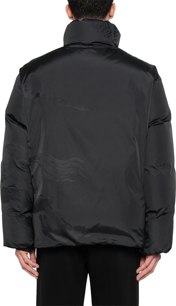 Burberry Mw Tec Equestrian Knight Puffer Jacket Zwart