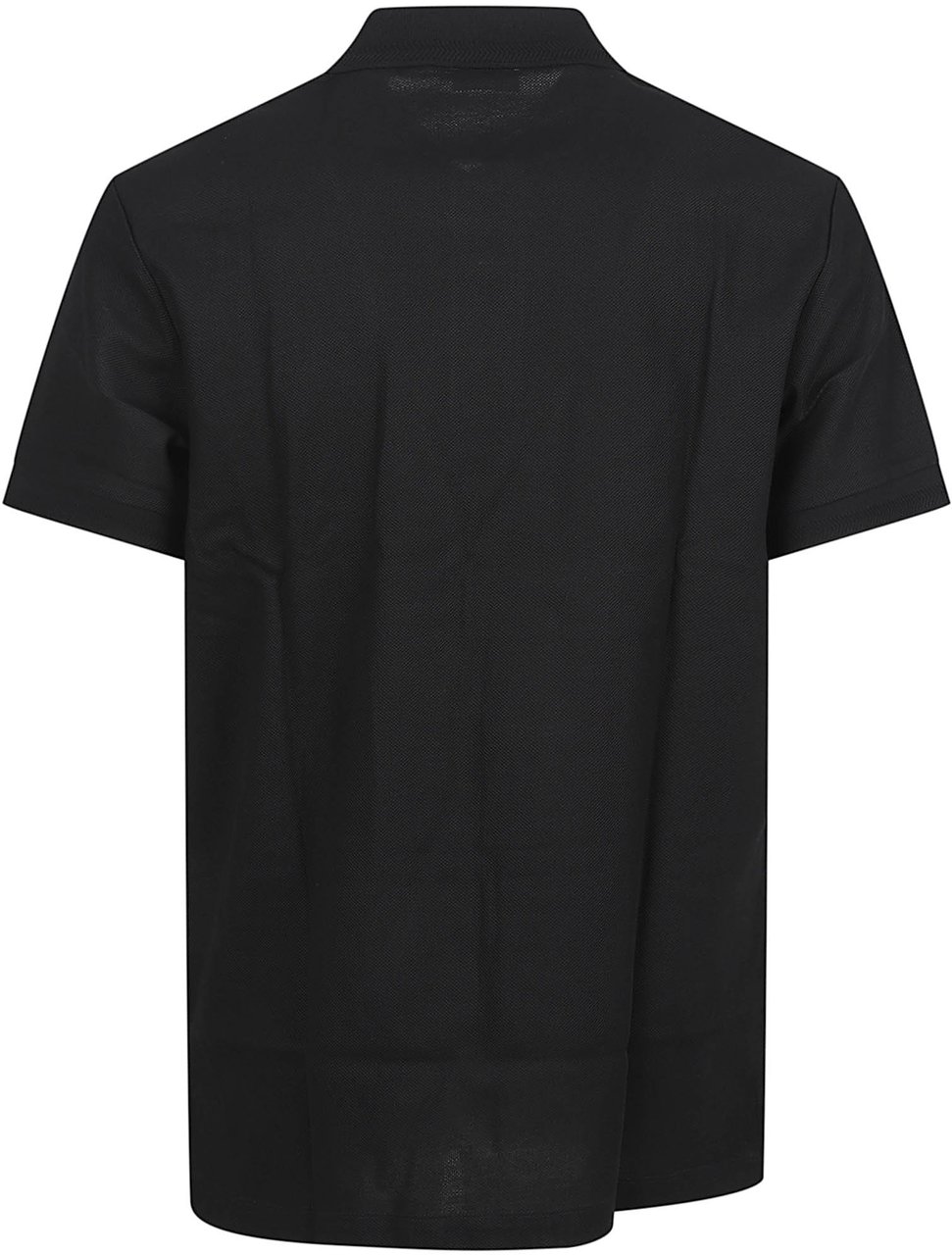 Burberry Cotton Polo Shirt with Equestrian Knight Design Zwart