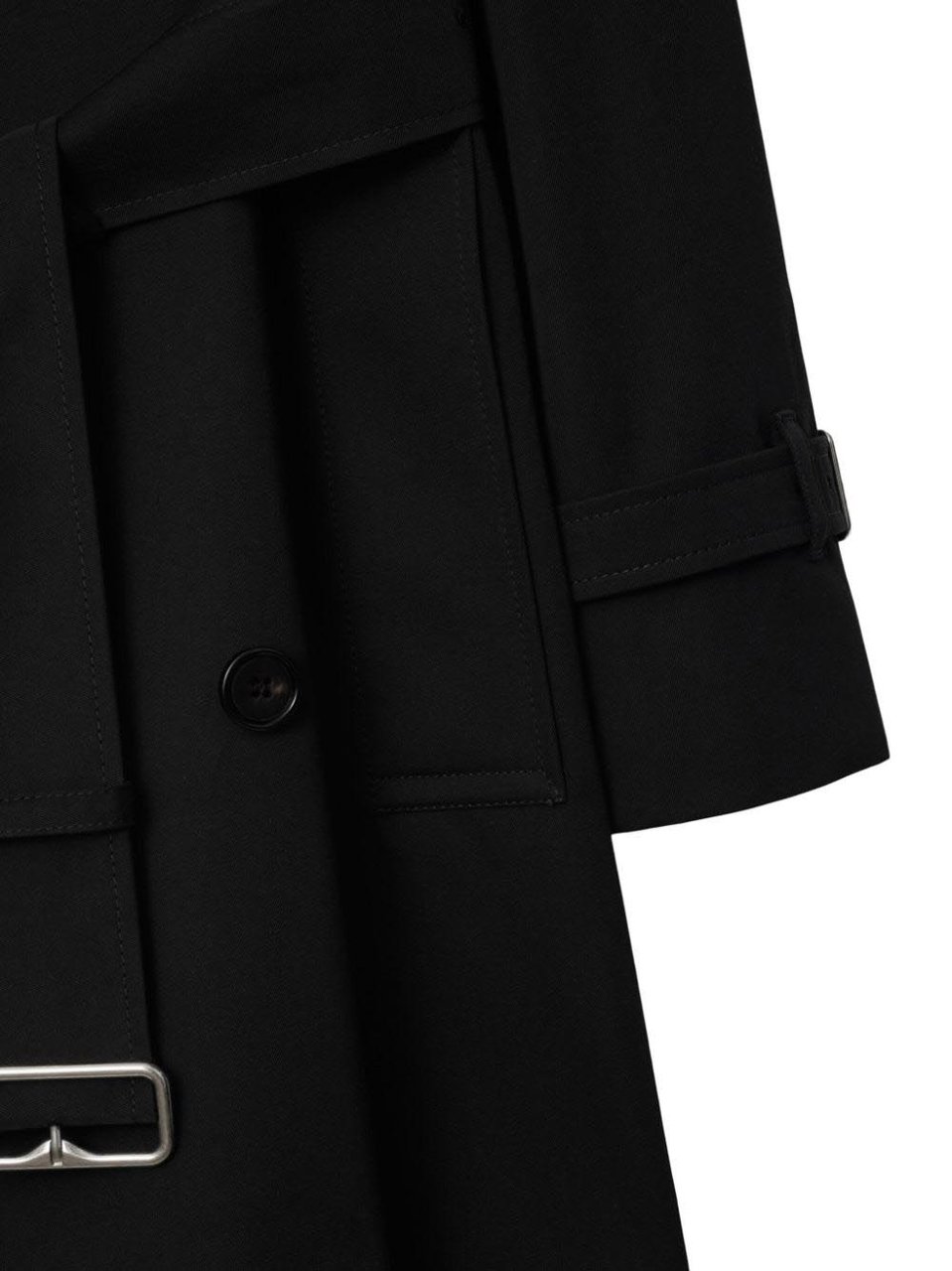 Burberry Coats Black Zwart