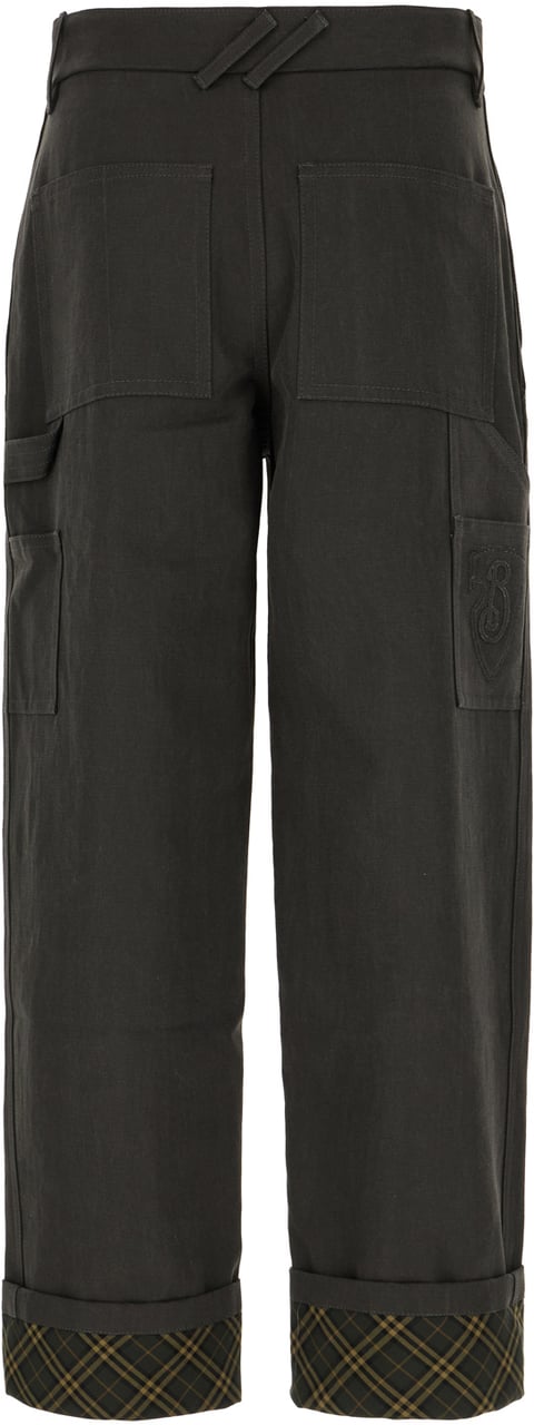 Burberry Burberry Dark grey cotton pants Grijs
