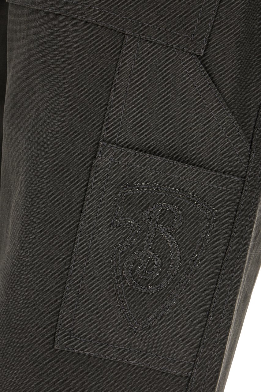 Burberry Burberry Dark grey cotton pants Grijs