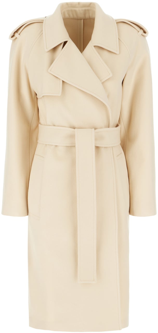Burberry Burberry Sand cashmere coat Neutraal