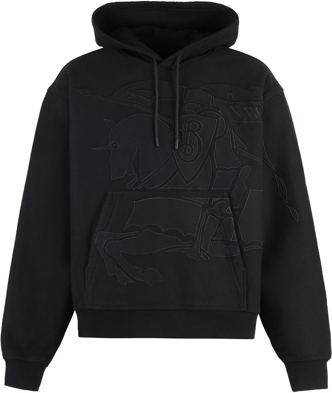 Burberry Cotton hoodie Zwart