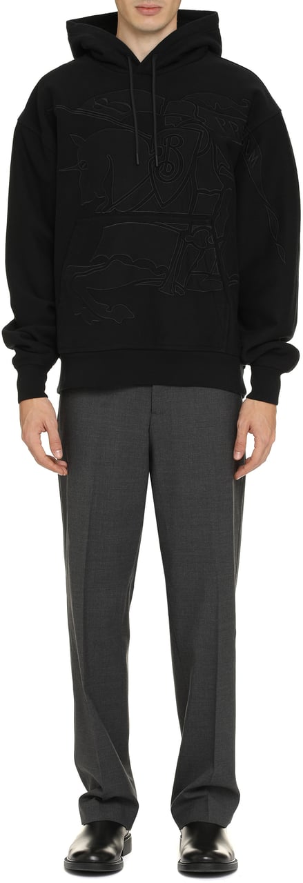 Burberry Cotton hoodie Zwart