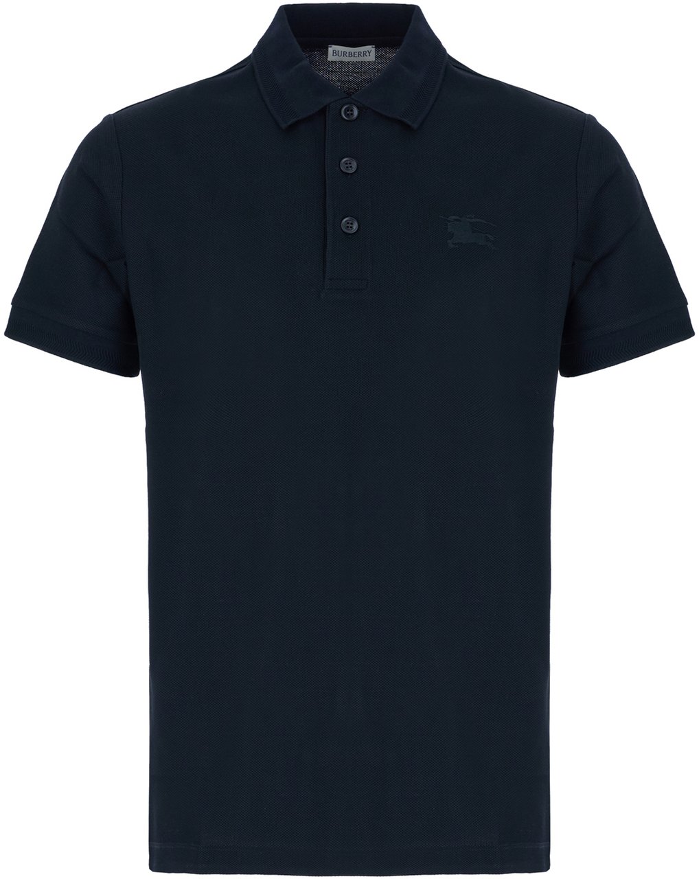 Burberry Burberry Navy blue piquet polo shirt Blauw