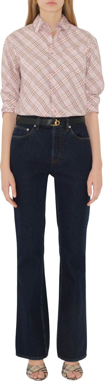 Burberry Flared Indigo Denim Five-Pocket Jeans Zwart