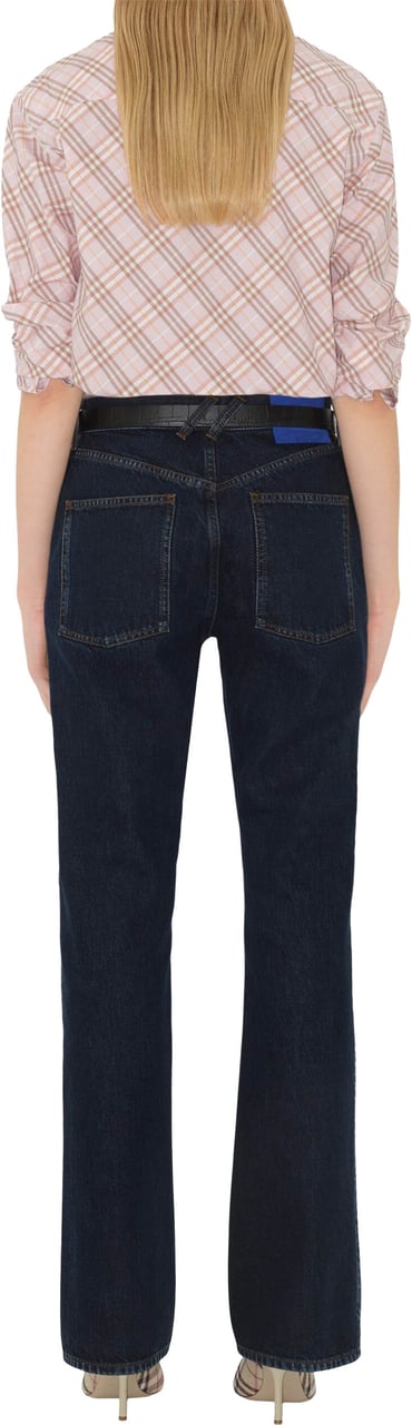 Burberry Flared Indigo Denim Five-Pocket Jeans Zwart