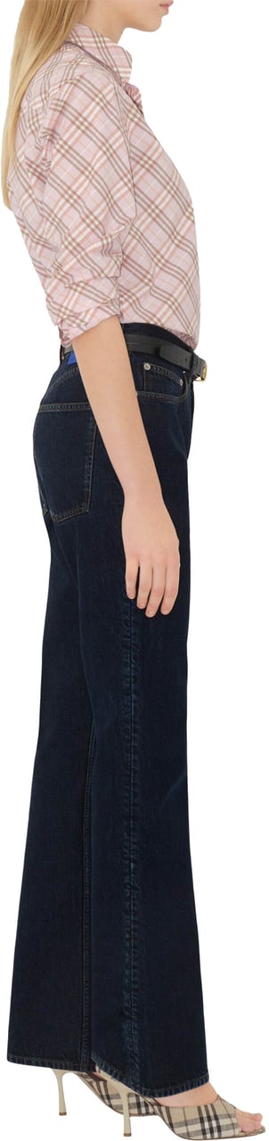 Burberry Flared Indigo Denim Five-Pocket Jeans Zwart