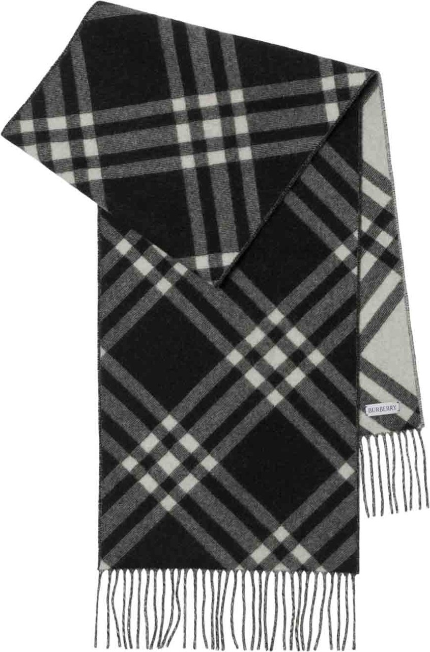 Burberry Scarfs Black Zwart