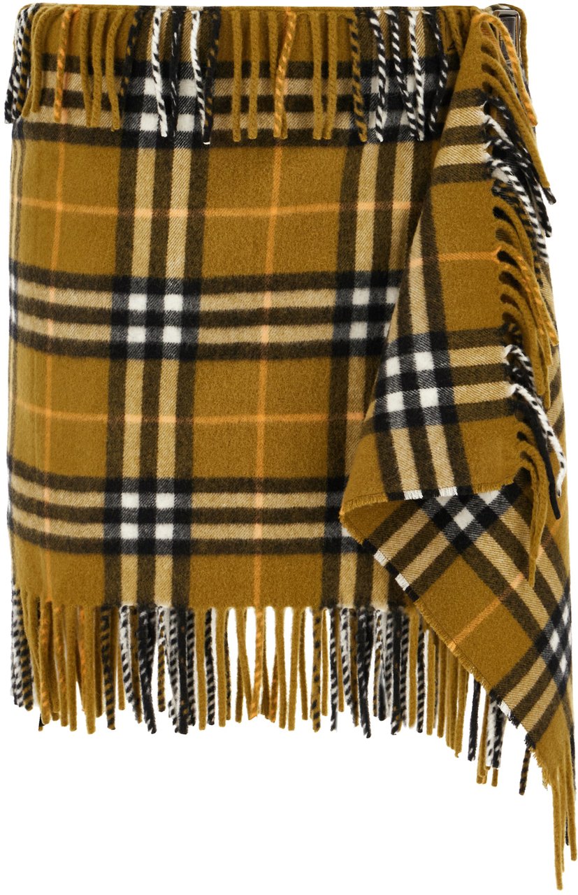 Burberry Burberry Embroidered wool blend mini skirt Divers