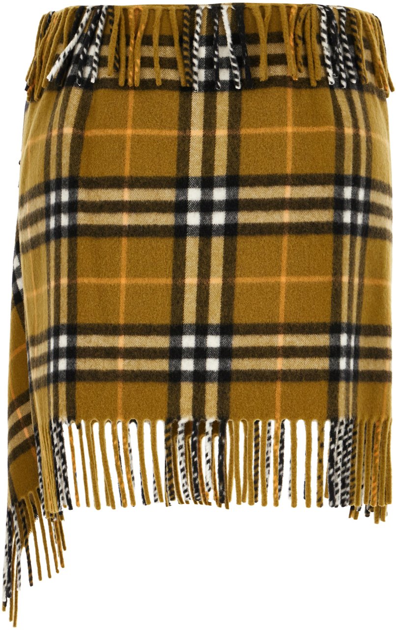 Burberry Burberry Embroidered wool blend mini skirt Divers
