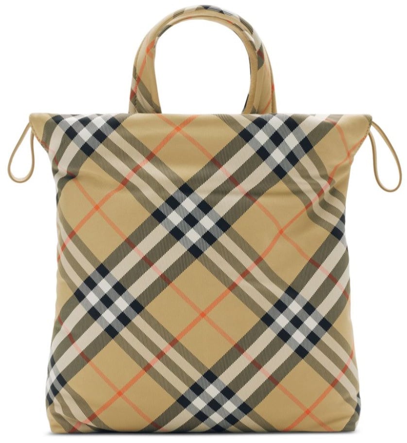 Burberry sm drwstrng chk tote divers Divers