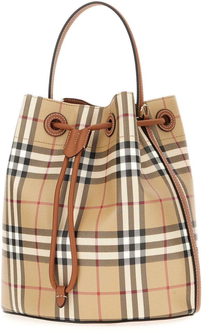 Burberry Burberry Printed canvas Check bucket bag Divers