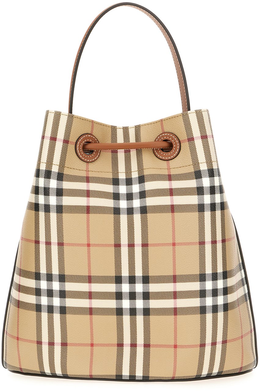 Burberry Burberry Printed canvas Check bucket bag Divers