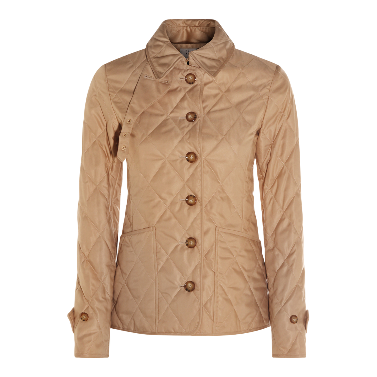 Burberry Tailored Quilted Jacket with Diamond Pattern Bruin