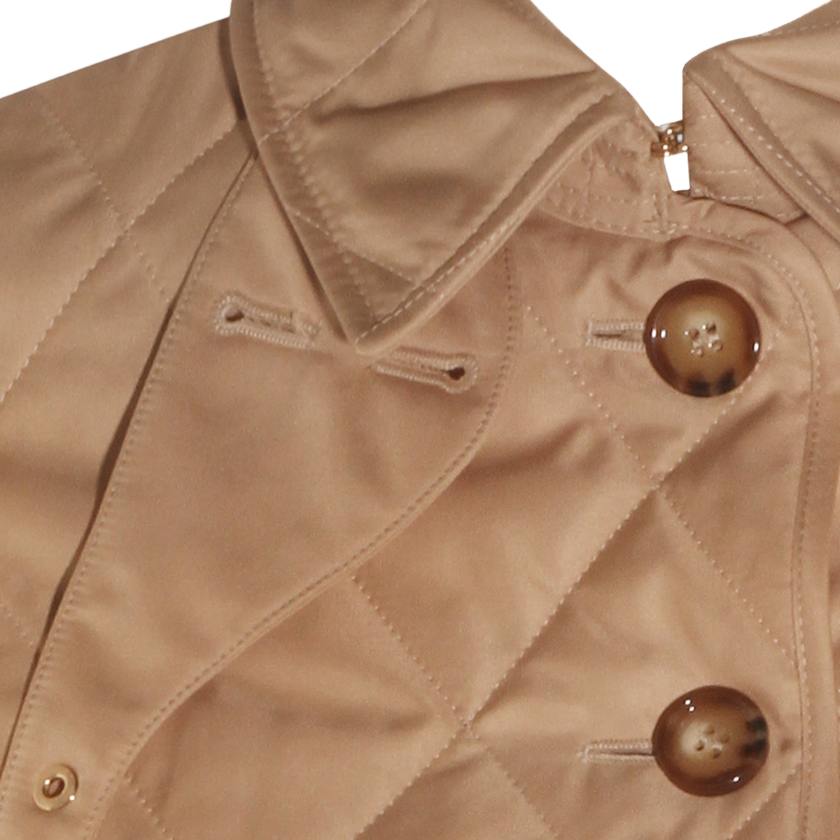 Burberry Tailored Quilted Jacket with Diamond Pattern Bruin