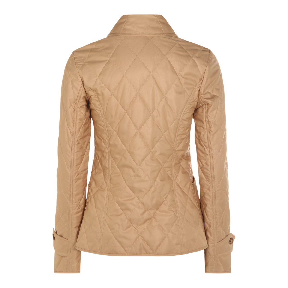 Burberry Tailored Quilted Jacket with Diamond Pattern Bruin