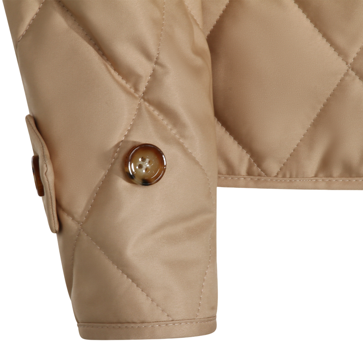 Burberry Tailored Quilted Jacket with Diamond Pattern Bruin