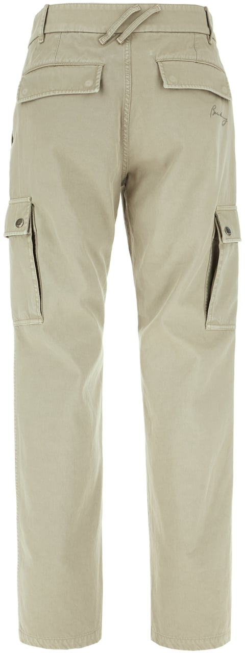Burberry Burberry Sage green cotton pants Groen