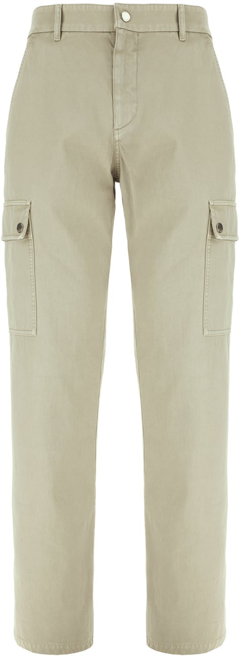 Burberry Burberry Sage green cotton pants Groen