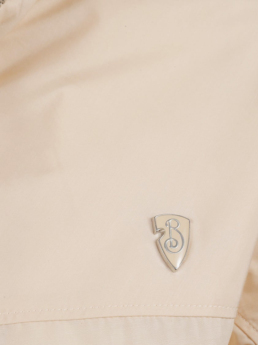 Burberry Lightweight High Collar Coat Neutraal